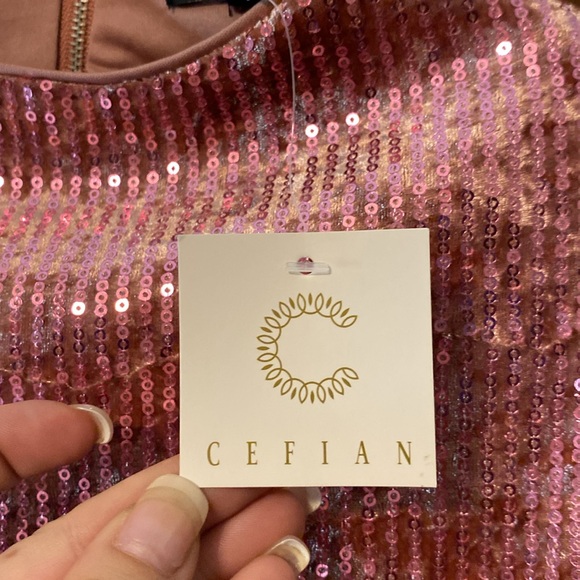 Stunning Cefian sequin and pink velvet 2 piece set 😍😍😍 - Picture 5 of 13